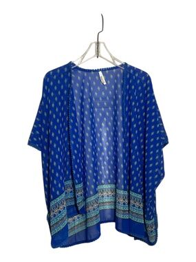 Truth NYC Blue Printed Kimono-Size S